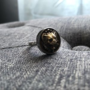 Antique Button Ring Elizabeth Ngo Silver New